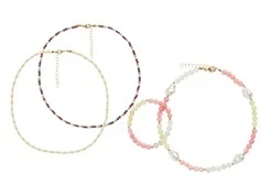 Name It smykkesæt cameo pink og spiced coral (4-pak)